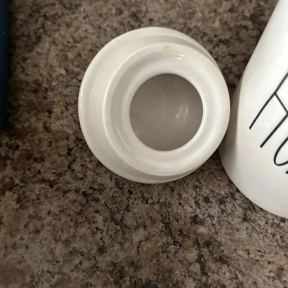 Rae Dunn White Ceramic Jar with 'HUGS' Text - Picture 5 of 7
